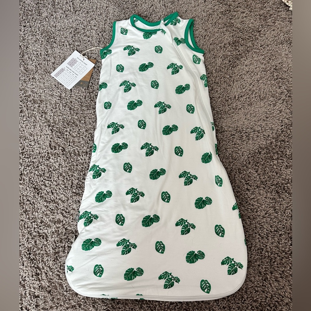 NWT Monstera Kyte Baby Sleep Sack - 0.5 Tog 0-6 months